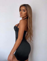 Neckholderkleid „Giana“ aus Satin